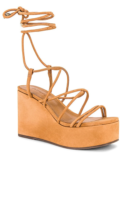 Schutz Magdalena Casual Wedge in Nude