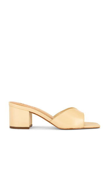 Schutz Margot Sandal in Beige | Natural Nibs Heeled Sandals for Women
