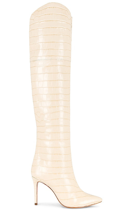 Schutz Maryana Boot in Cream - Botte Schutz Maryana en crème - Schutz Maryana 奶油色靴子 - Schutz Maryana Stiefel in Creme - Schutz Maryana 부츠 크림색 - Stivale Schutz Maryana color crema