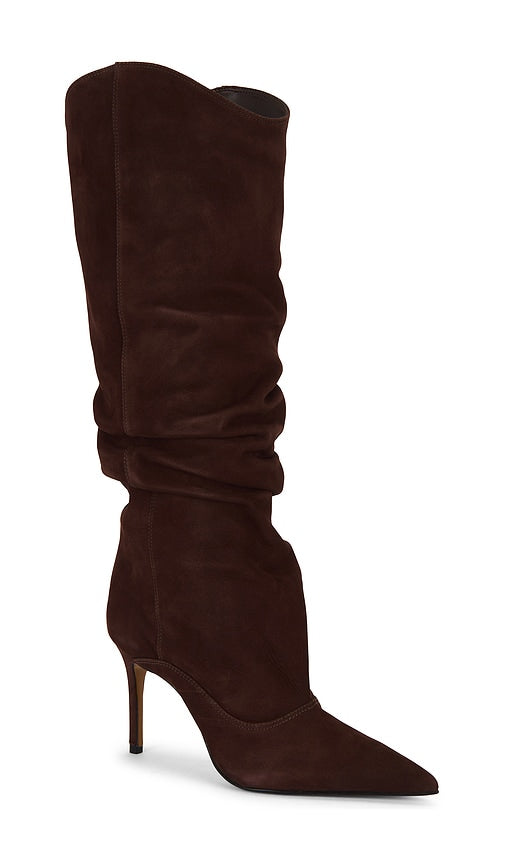 Schutz Maryana Up Slouch Boot in Brown