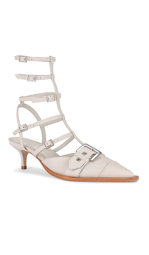 Schutz Penny Heel in Ivory