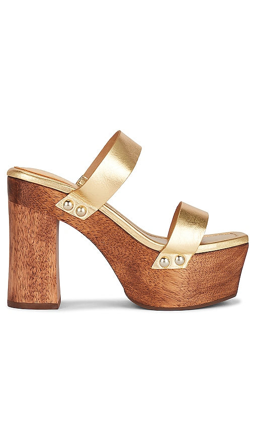 Schutz Pixie Platform in Metallic Gold - Plateforme Schutz Pixie en or métallisé - Schutz Pixie 金属金色防水台 - Schutz Pixie-Plattform in Metallic-Gold - 메탈릭 골드 소재의 Schutz Pixie 플랫폼 - Piattaforma Schutz Pixie in oro metallizzato