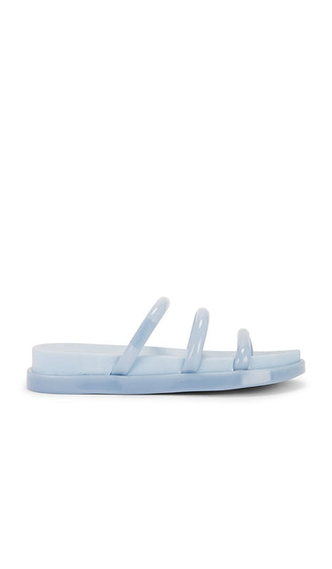 Schutz Polly Sporty Sandal in Baby Blue | Soft Blue Slides for Women