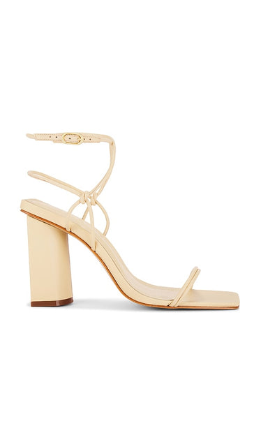 Schutz Pompeii Sandal in Neutral | Natural Nibs Heeled Sandals for Women