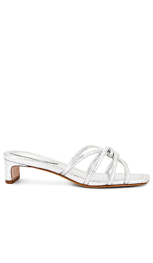 Schutz Rachel Mule in Metallic Silver - Mule Schutz Rachel en argent métallisé - Schutz Rachel 金属银穆勒鞋 - Schutz Rachel Mule in Metallic-Silber - 메탈릭 실버 소재의 Schutz Rachel 뮬 - Schutz Rachel Mule in argento metallizzato