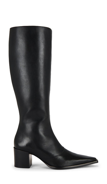 Schutz Raffaela Up Boot in Black | Black Black Boots for Women