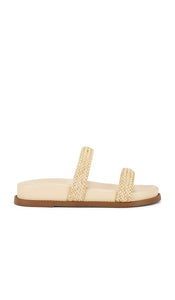 Schutz Ruby Sporty Sandal in Yellow | Natural Nibs Flat Sandals for Women