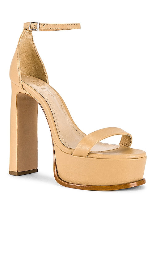Schutz Suzy Lee Platform Heel in Nude