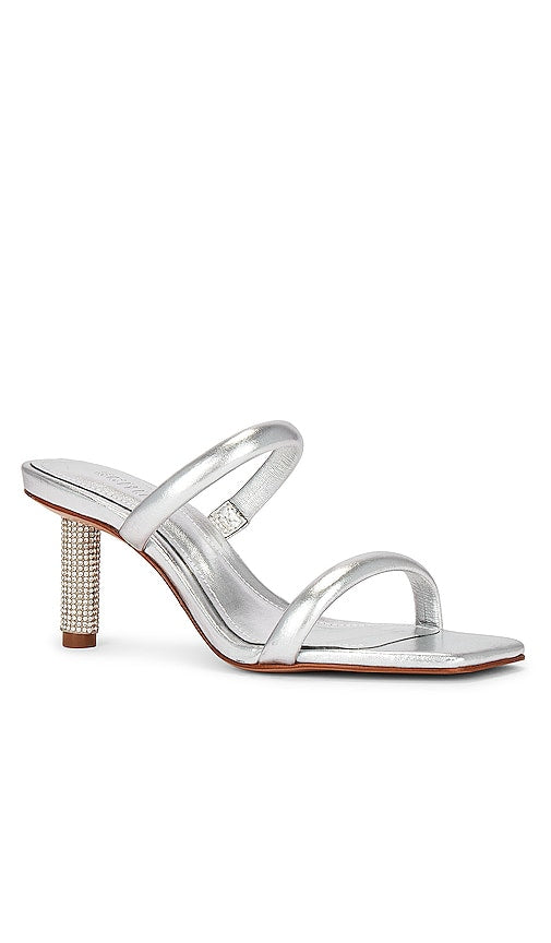 Schutz Taliah Pin Heel in Metallic Silver