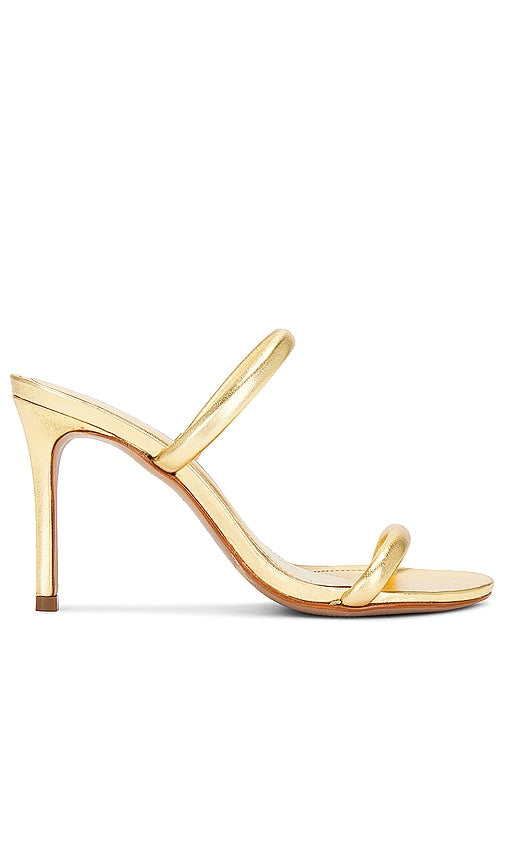 Schutz Taliah Sandal in Metallic Gold - Sandale Schutz Taliah en or métallisé - Schutz Taliah 金属金色凉鞋 - Schutz Taliah Sandale in Metallic-Gold - Schutz Taliah 샌들 메탈릭 골드 소재 - Sandalo Schutz Taliah in oro metallizzato