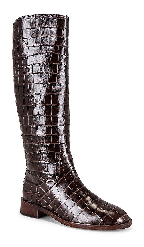 Schutz Terrance Up Boot in Brown