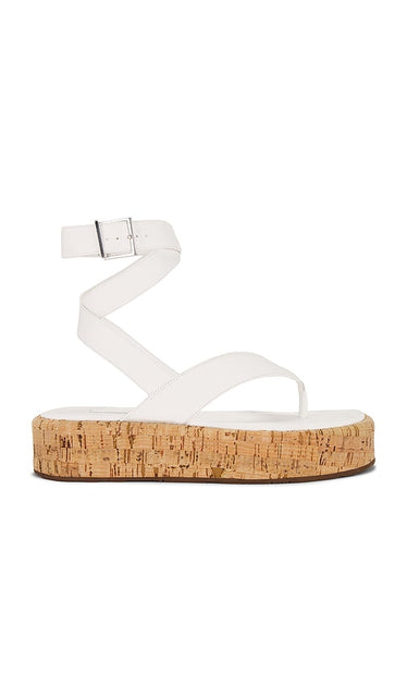 Schutz Tessie Sandal in White | White Platform Sandals for Women