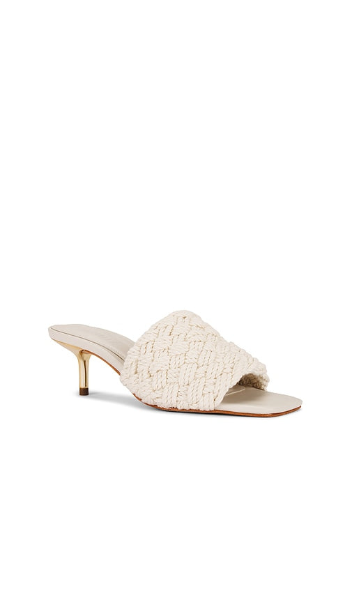 Schutz Tiana Mid Sandal in Beige