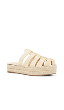 Schutz Valerie Flatform Mule in Nude