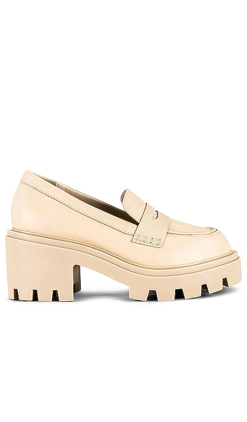 Schutz Viola Tractor Flat in Cream - Schutz Viola Tracteur plat en crème - Schutz Viola 奶油色拖拉机平底鞋 - Schutz Viola Traktor flach in Creme - Schutz 비올라 트랙터 플랫 인 크림 - Trattore piatto Schutz Viola color crema