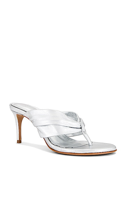 Schutz Willow Sandal in Metallic Silver