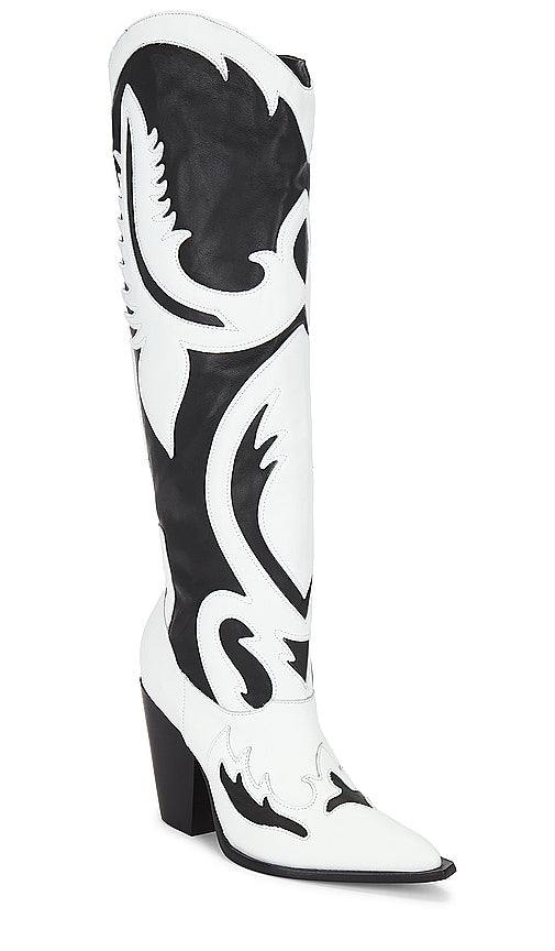 Schutz Woody Up Casual Boot in Black,White