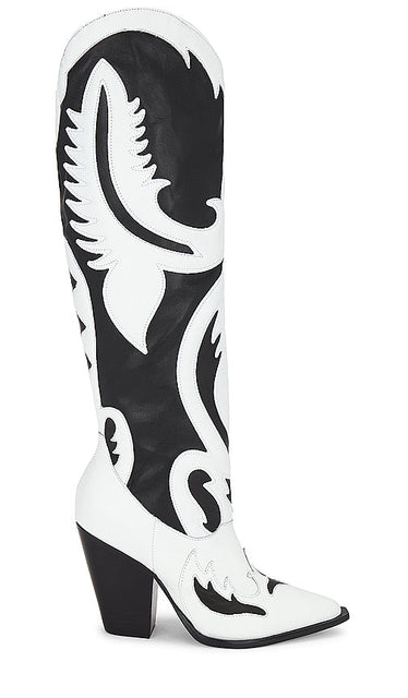 Schutz Woody Up Casual Boot in Black,White - Botte décontractée Schutz Woody Up en noir, blanc - Schutz Woody Up 黑色、白色休闲靴 - Schutz Woody Up Freizeitstiefel in Schwarz, Weiß - Schutz Woody Up 캐주얼 부츠 블랙, 화이트 색상 - Stivale casual Schutz Woody Up in nero, bianco