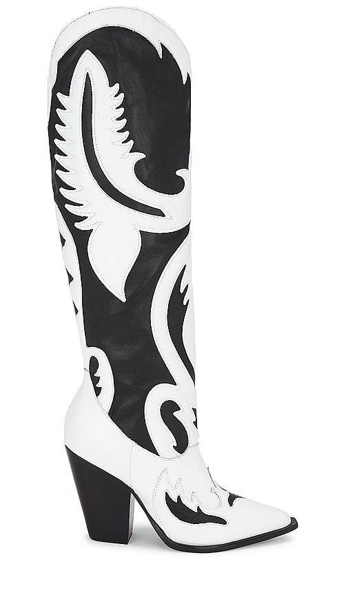 Schutz Woody Up Casual Boot in Black,White - Botte décontractée Schutz Woody Up en noir, blanc - Schutz Woody Up 黑色、白色休闲靴 - Schutz Woody Up Freizeitstiefel in Schwarz, Weiß - Schutz Woody Up 캐주얼 부츠 블랙, 화이트 색상 - Stivale casual Schutz Woody Up in nero, bianco