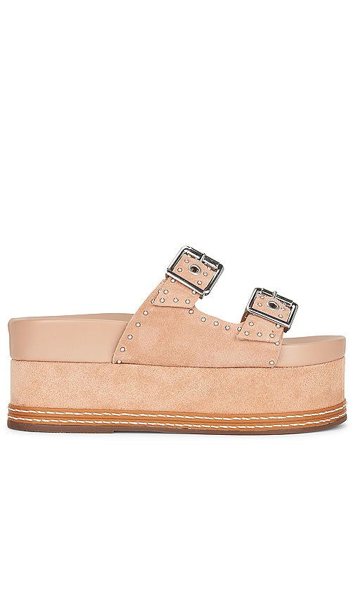 Schutz X Revolve Sirah Flatform Slide in Tan - Claquettes à plateforme Schutz X Revolve Sirah - Fauve - Schutz X Revolve Sirah 黄褐色平板滑梯 - Schutz X Revolve Sirah Flatform Slide in Hellbraun - Schutz X Revolve Sirah 플랫폼 슬라이드 탠 색상 - Scivolo Schutz X Revolve Sirah Flatform in marrone chiaro