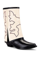 Schutz x REVOLVE Clay West Boot in Black,Cream