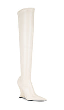 Schutz x REVOLVE Siena Over The Knee Boot in Ivory