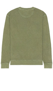 Scotch & Soda Garment Dyed Sweater in Army