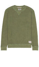 Scotch & Soda Garment Dyed Sweater in Army - Scotch & Soda - Pull teint en pièce - Armée - Scotch & Soda 成衣染色军装毛衣 - Stückgefärbter Pullover von Scotch & Soda in Army - Scotch & Soda 가먼트 다이 스웨터 - Maglione tinto in capo Scotch & Soda in stile militare
