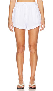 Seafolly Crinkle Short in White - Short froissé Seafolly en blanc - Seafolly 白色褶皱短裤 - Seafolly Crinkle Short in Weiß - Seafolly 크링클 쇼츠 화이트 색상 - Pantaloncini Seafolly Crinkle in bianco