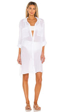 Seafolly Crinkle Twill Beach Tunic in White