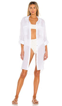 Seafolly Crinkle Twill Beach Tunic in White - Tunique de plage Seafolly en sergé froissé en blanc - 白色 Seafolly 皱纹斜纹海滩长袍 - Seafolly Crinkle Twill Strandtunika in Weiß - Seafolly 크링클 트윌 비치 튜닉 화이트 색상 - Tunica da spiaggia in twill increspato Seafolly in bianco