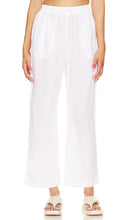 Seafolly Linen Pant in White - Pantalon en lin Seafolly en blanc - 白色 Seafolly 亚麻长裤 - Seafolly Leinenhose in Weiß - Seafolly 리넨 팬츠 화이트 색상 - Pantaloni in lino Seafolly in bianco