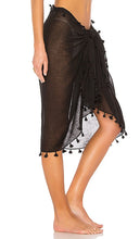Seafolly Pom Pom Sarong in Black