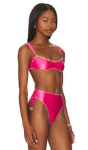 Seashell Alyssa Bandeau Bikini Top in Fuchsia