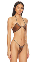 Seashell June Halter Top in Brown