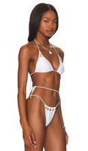 Seashell Miranda Triangle Bikini Top in White