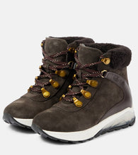 See By Chloe Brett shearling-trimmed suede hiking boots