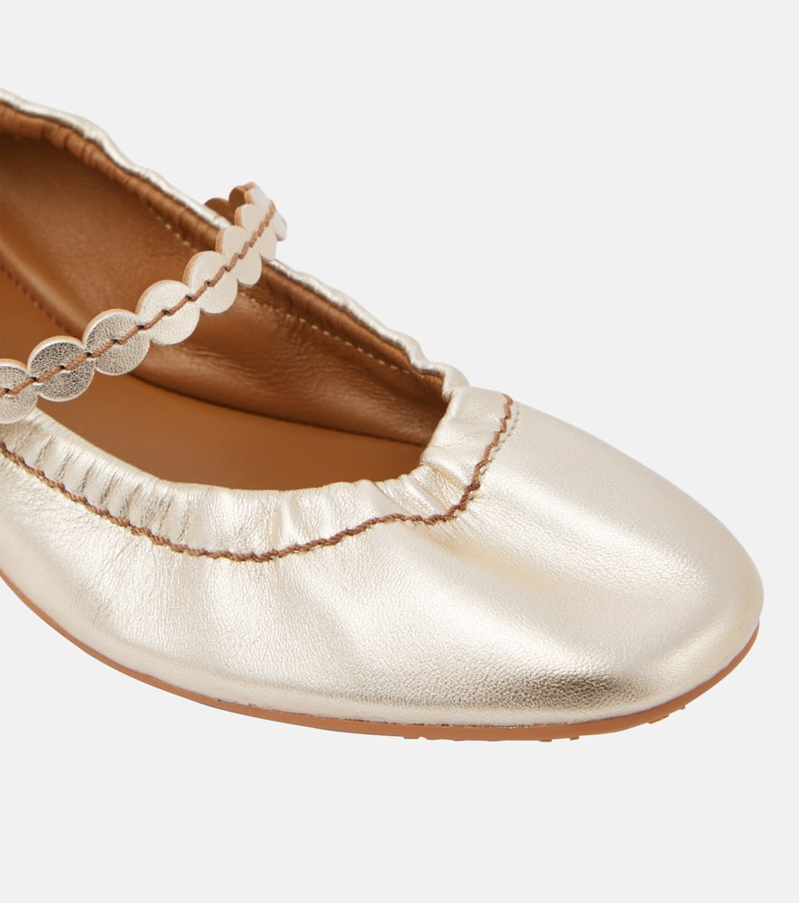 See By Chloe Chany metallic leather ballet flats