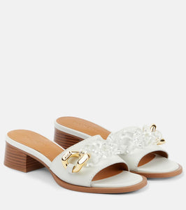 See By Chloe Embellished leather mules