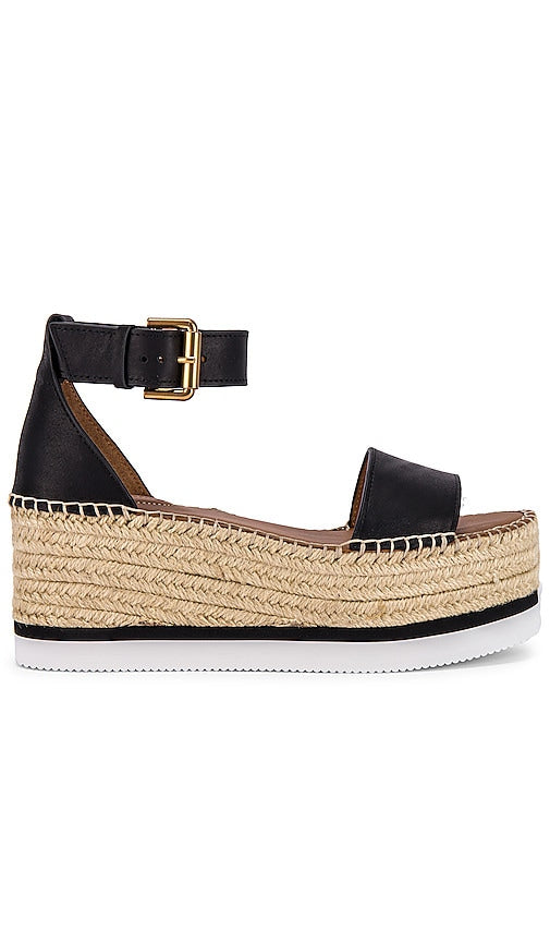 See By Chloe Glyn Platform Sandal in Black - See By Chloe - Glyn - Sandales à plateforme - Noir - See By Chloe Glyn 黑色厚底凉鞋 - See By Chloe Glyn Plateausandale in Schwarz - See By Chloe Glyn 플랫폼 샌들블랙 색상 - Sandalo con plateau See By Chloe Glyn in nero