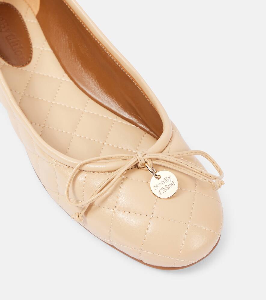 See By Chloe Jodie quilted faux leather ballet flats