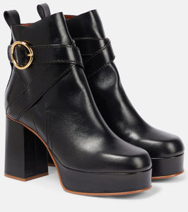 See By Chloe Lyna leather ankle boots