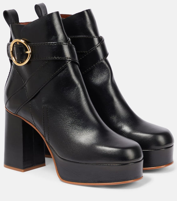 See By Chloe Lyna leather ankle boots