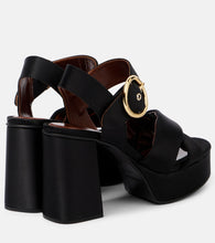 See By Chloe Lyna satin platform sandals