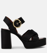 See By Chloe Lyna satin platform sandals