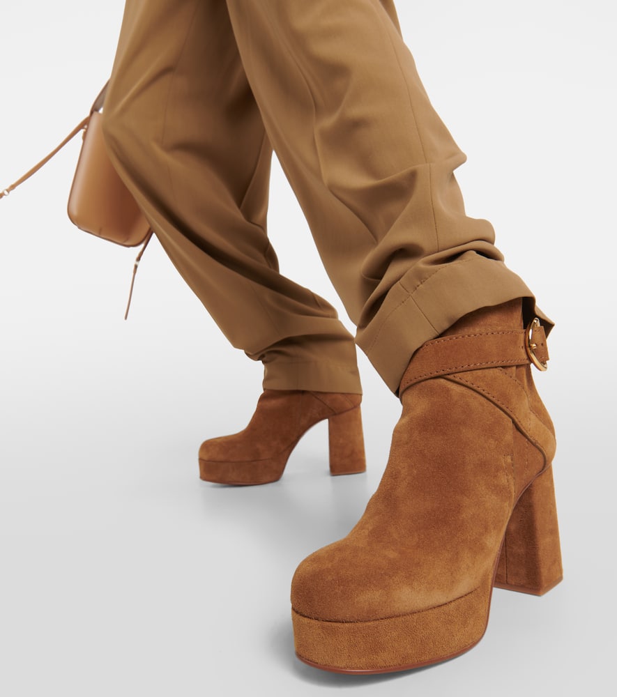 See By Chloe Lyna suede platform ankle boots