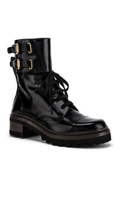 See By Chloe Mallory Biker Ankle Boot in Black