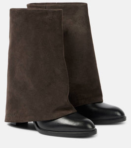 See By Chloe Melia 90 leather and suede boots