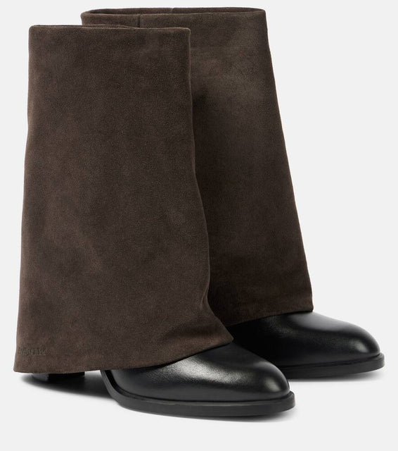 See By Chloe Melia 90 leather and suede boots