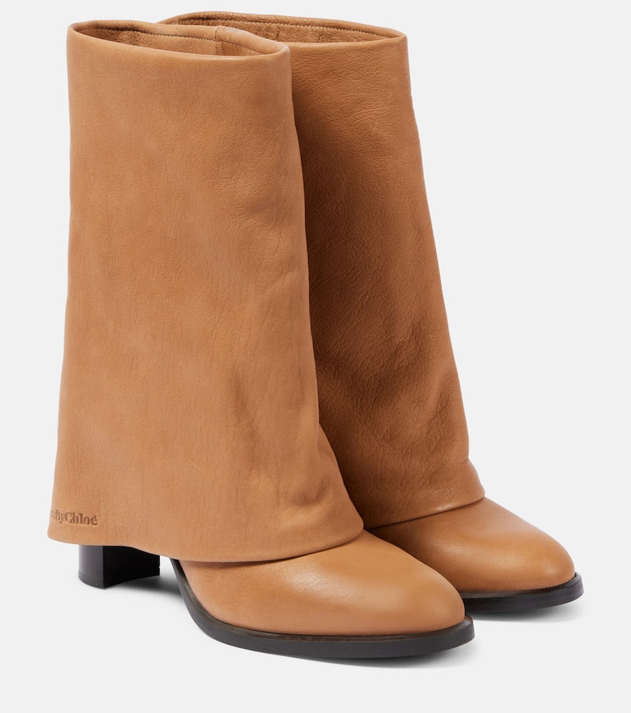 See By Chloe Melia 90 leather boots